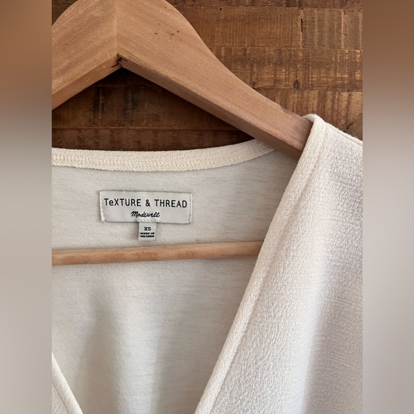 Madewell Texture & Thread Long Crepe Wrap Top - Picture 3 of 5